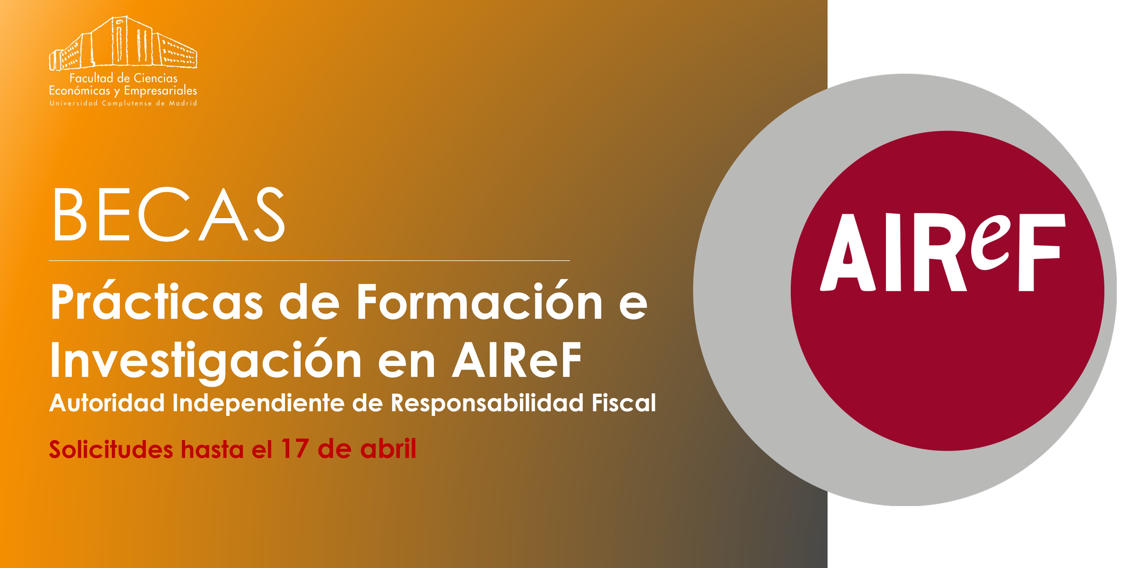 Becas AIREF, hasta el 17 abril